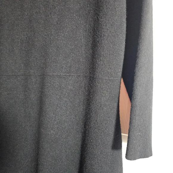 Cyrus Fit & Flare Large Sweater Dress Black Winter Modest Midi Classic Heavy - Picture 8 of 10